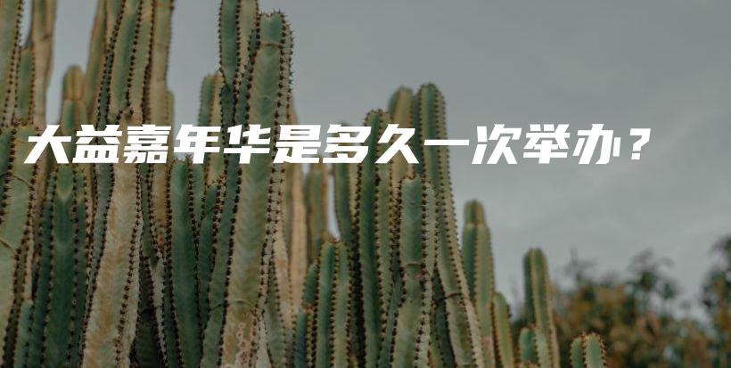 大益嘉年華是多久一次舉辦？插圖