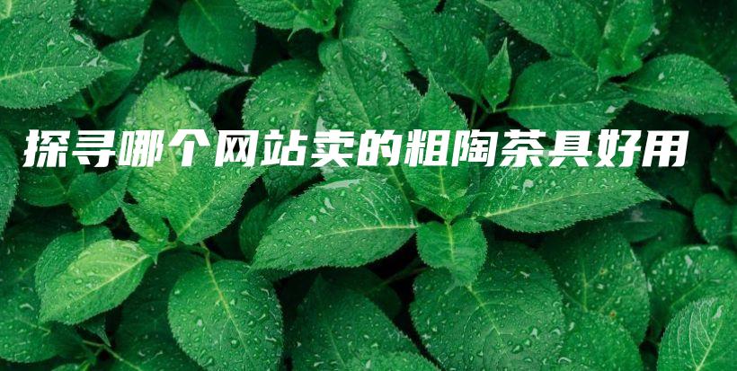 探尋哪個網站賣的粗陶茶具好用插圖