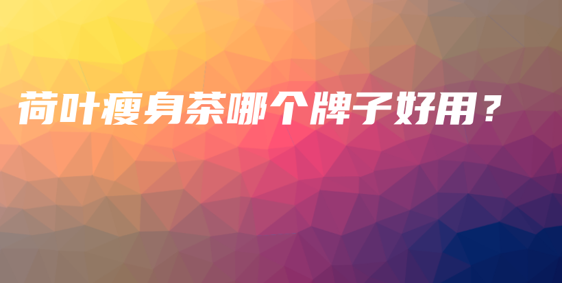 荷葉瘦身茶哪個(gè)牌子好用？插圖